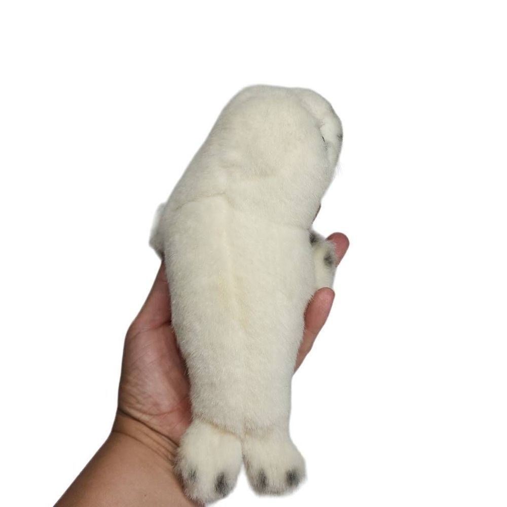 K And M International‎ Inc. Kid's White Baby Seal Stuffed Animal Toy - Picture 3 of 14